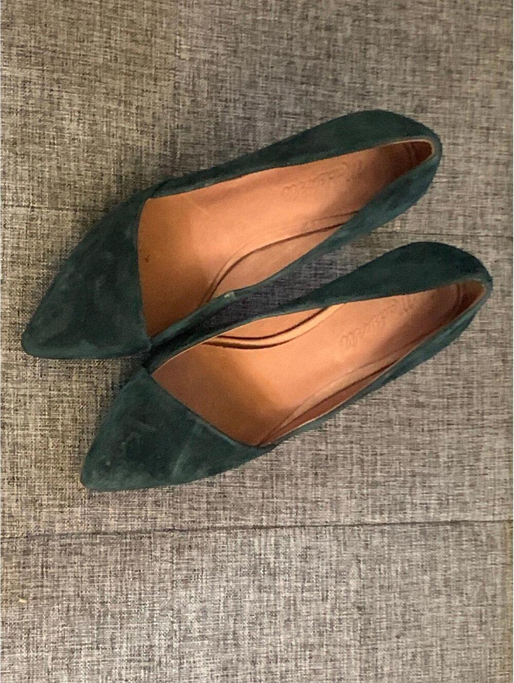 Green Heels Size 8 Beautiful Madewell suede heels​​